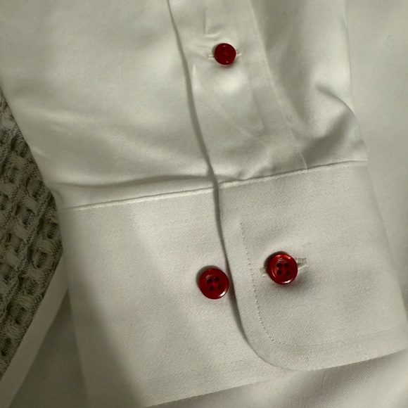 Paul Frederick Non-Iron Cotton Solid Dress Shirt
With Contrast Trim - Picture 5 of 11